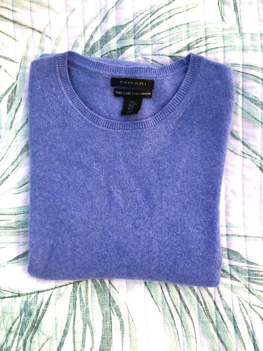 Periwinkle Fine-Knit Cashmere Sweater ~ ⭐️⭐️ BRAND NEW!! ⭐️⭐️ ~ TAHARI